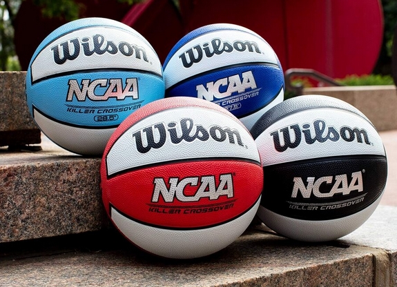 different color options of Wilson NCAA killer crossover